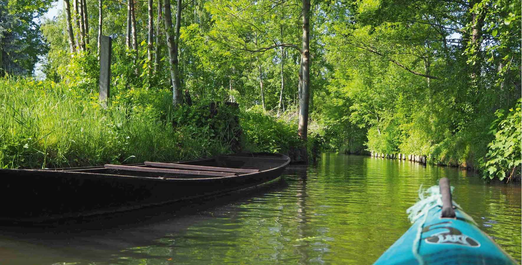 Spreewald-Kahn-und-Paddelboot